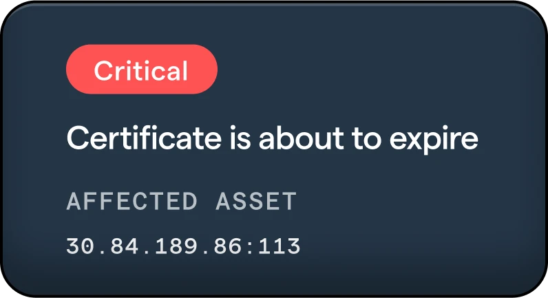 Certificate is about to expire